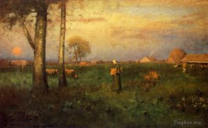 George Inness œuvres - Coucher