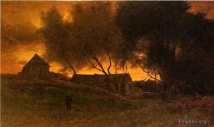 George Inness œuvres - Le Gloaming