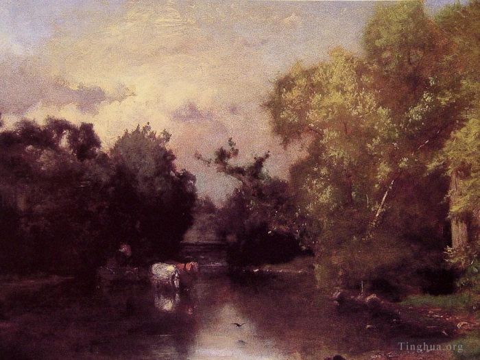 George Inness Peinture à l'huile - Le New Jersey péquonique