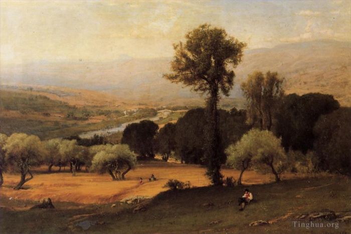 George Inness Peinture à l'huile - La vallée péruvienne