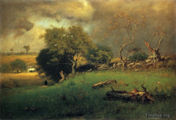 George Inness Peinture à l'huile - La tempête2