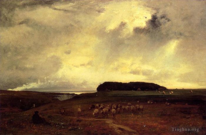 George Inness Peinture à l'huile - La tempête
