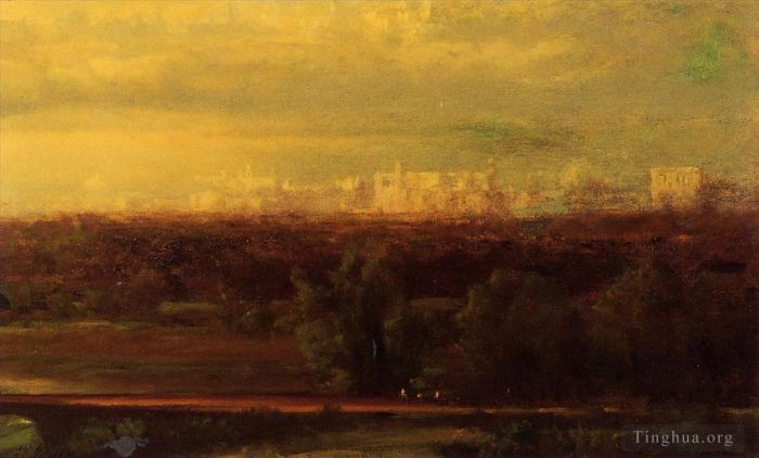 George Inness Peinture à l'huile - Paysage visionnaire