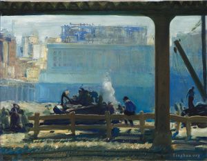 George Wesley Bellows œuvres - Matin bleu 1909 George Bellows