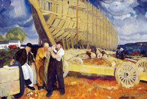 George Wesley Bellows œuvres - Constructeurs de navires