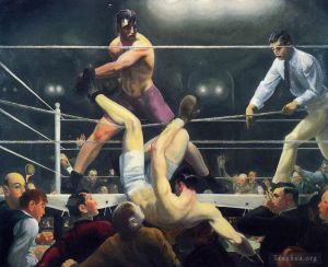 George Wesley Bellows œuvres - Dempsey et Firpo 1924