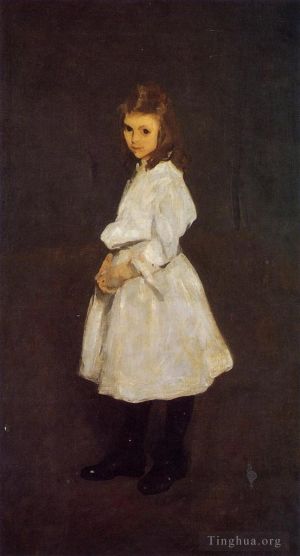 George Wesley Bellows œuvres - Petite fille en blanc alias Queenie Barnett