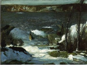 George Wesley Bellows œuvres - Paysage réaliste de North River George Wesley Bellows