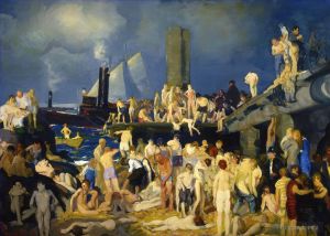 George Wesley Bellows œuvres - Front de rivière 1 1915