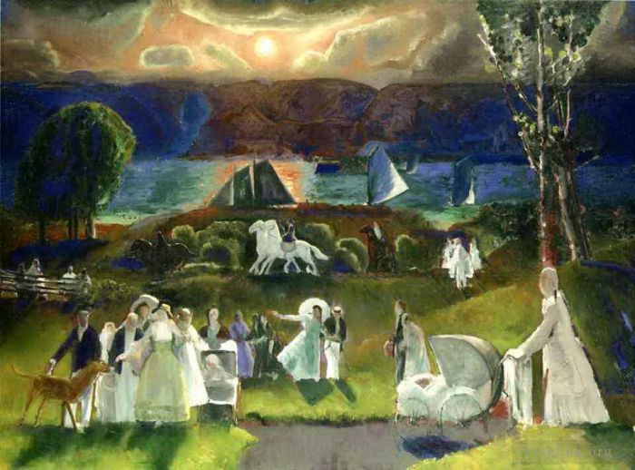 George Wesley Bellows Peinture à l'huile - Fantaisie d'été 1924