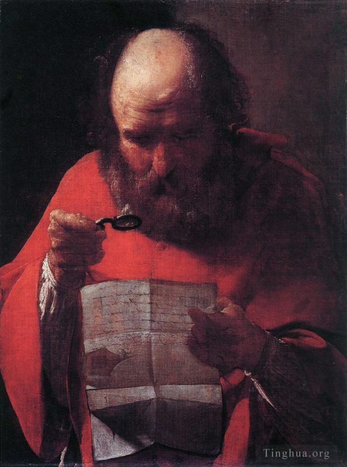 Georges de La Tour Peinture à l'huile - Saint Jérôme lisant