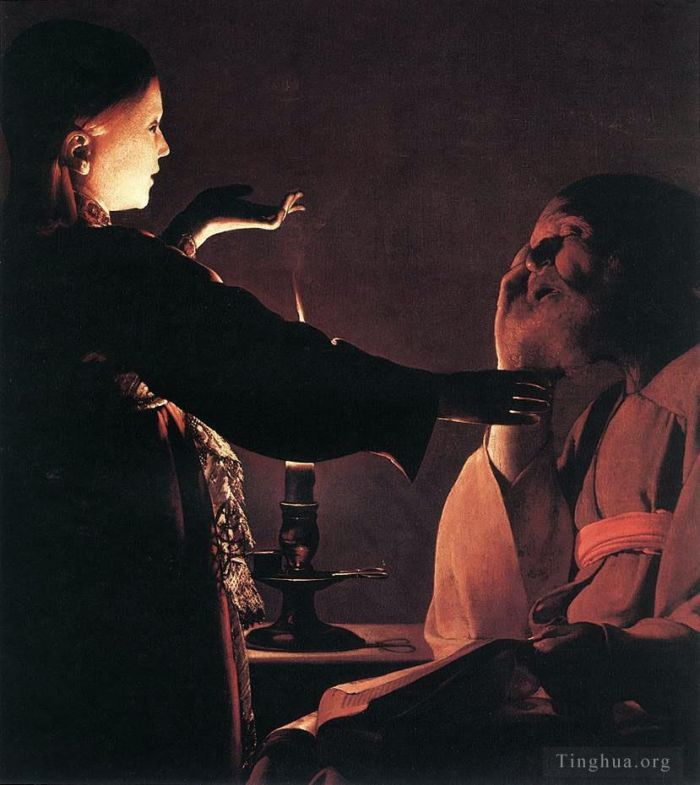 Georges de La Tour Peinture à l'huile - Le rêve de saint Joseph