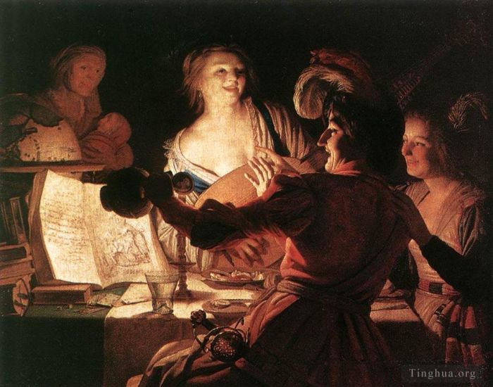Gerard van Honthorst Peinture à l'huile - Le fils prodigue 1623