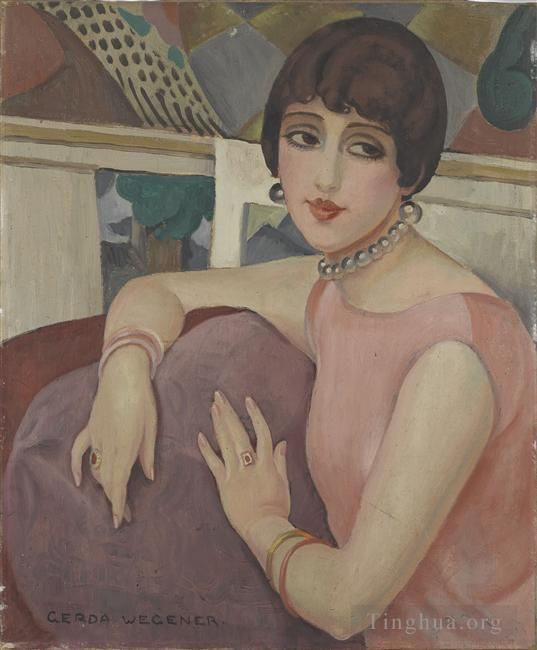 Gerda Wegener Peinture à l'huile - Fille danoise Lili 1922