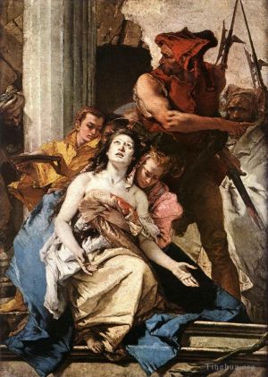 Giovanni Battista Tiepolo œuvres - Le Martyre de Sainte Agathe