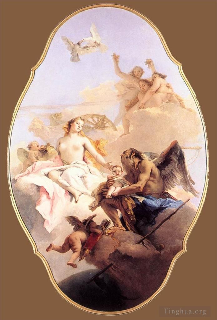 Giovanni Battista Tiepolo Types de peintures - Une allégorie avec Vénus et le temps