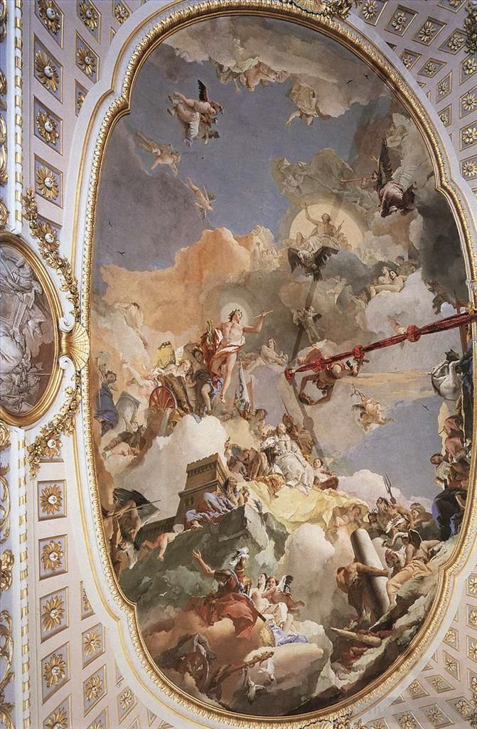 Giovanni Battista Tiepolo Types de peintures - Palacio Real L'apothéose de la monarchie espagnole