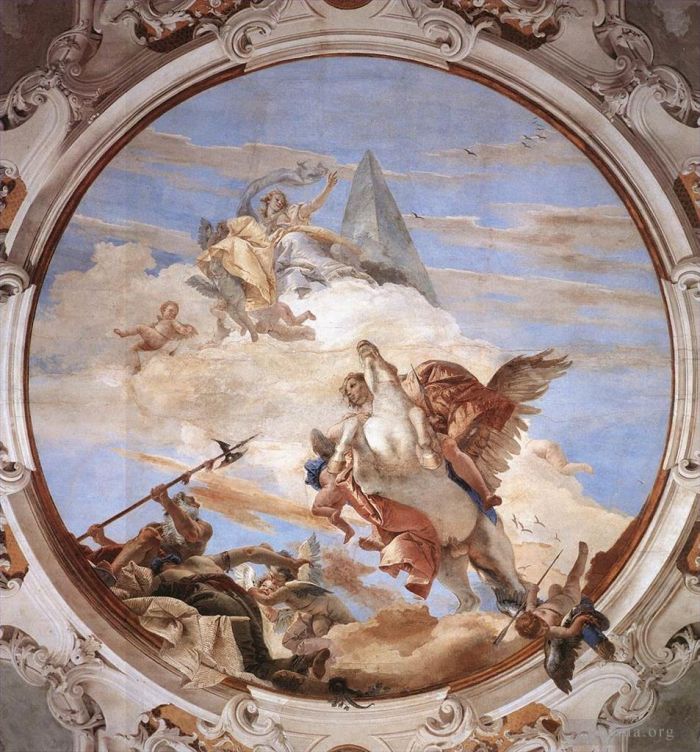 Giovanni Battista Tiepolo Types de peintures - Palais Labia Bellérophon sur Pégase