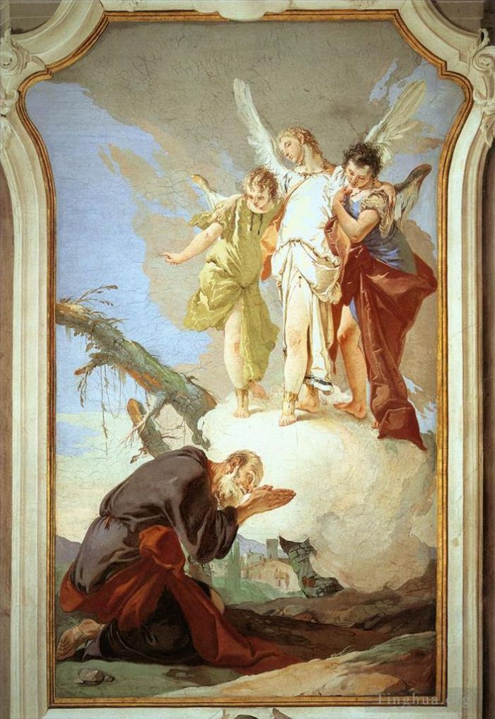 Giovanni Battista Tiepolo Types de peintures - Palais Patriarcal Les Trois Anges apparaissant à Abraham