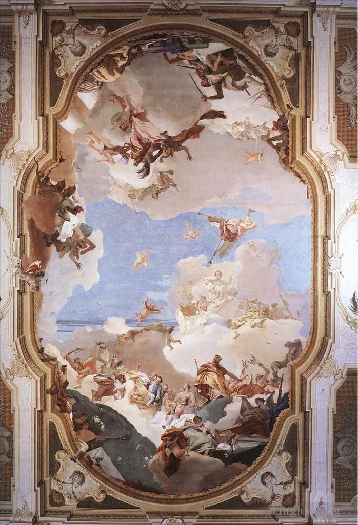 Giovanni Battista Tiepolo Types de peintures - L'apothéose de la famille Pisani