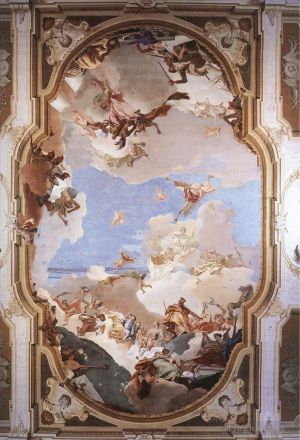 Giovanni Battista Tiepolo œuvres - L'apothéose de la famille Pisani