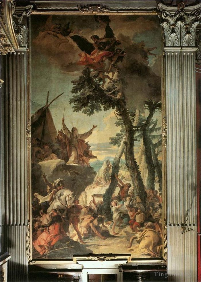 Giovanni Battista Tiepolo Types de peintures - Le rassemblement de la manne