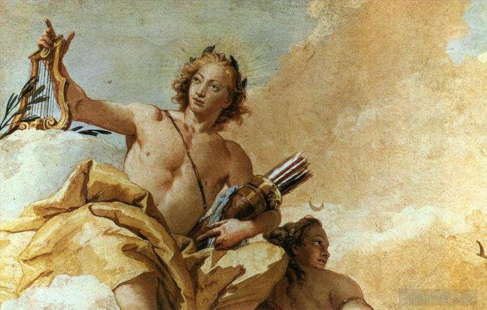 Giovanni Battista Tiepolo Types de peintures - Villa Valmarana Apollon et Diane