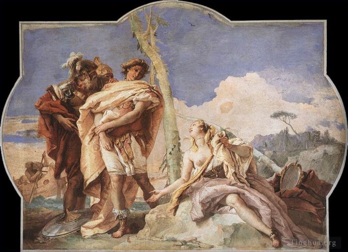Giovanni Battista Tiepolo Types de peintures - Villa Valmarana Rinaldo abandonnant Armida
