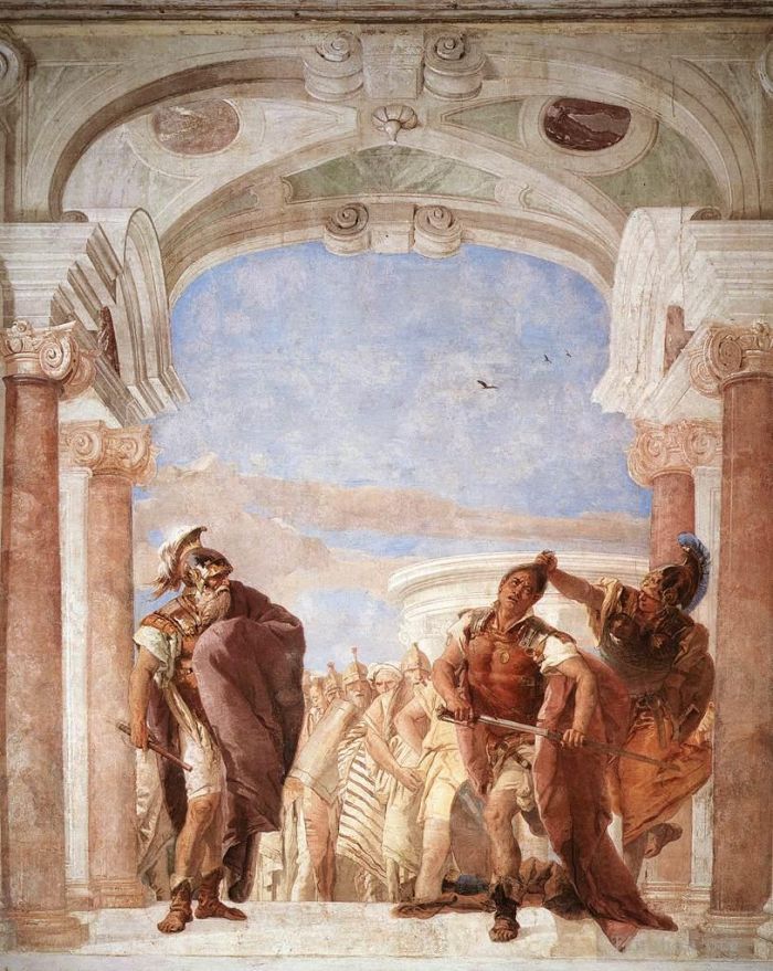 Giovanni Battista Tiepolo Types de peintures - Villa Valmarana La Colère d'Achille