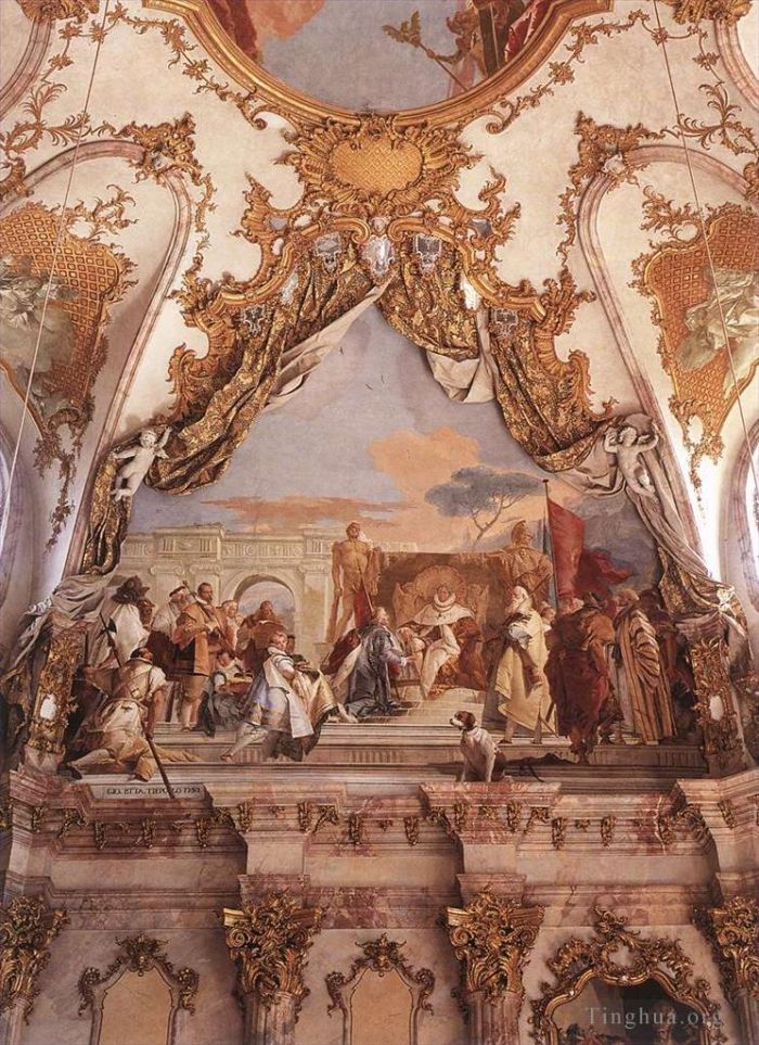 Giovanni Battista Tiepolo Types de peintures - Würzburg L'investiture d'Herold comme duc de Franconie