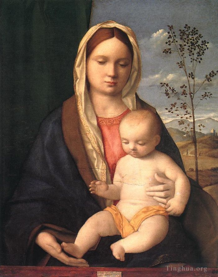 Giovanni Bellini Peinture à l'huile - Madone et l'enfant