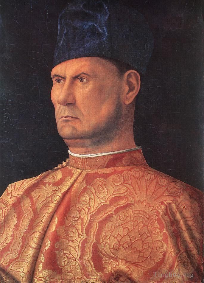 Giovanni Bellini Peinture à l'huile - Portrait d'un condottiere