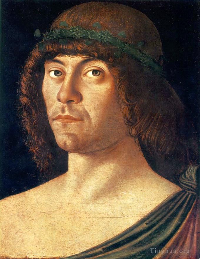 Giovanni Bellini Peinture à l'huile - Portrait d'un humaniste