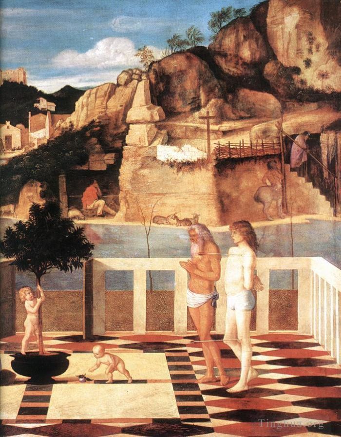 Giovanni Bellini Peinture à l'huile - Allégorie sacrée