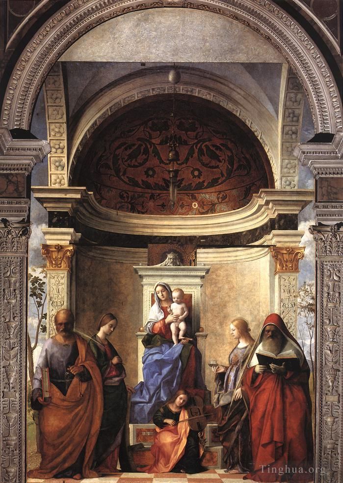 Giovanni Bellini Peinture à l'huile - Retable de San Zaccaria