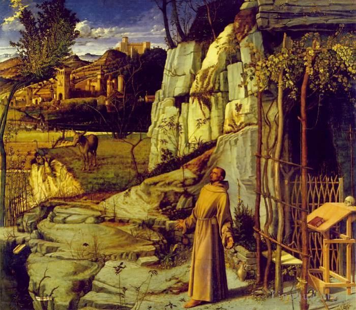 Giovanni Bellini Peinture à l'huile - Saint François en extase