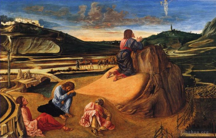 Giovanni Bellini Peinture à l'huile - L'agonie dans le jardin