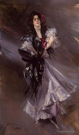 Giovanni Boldini œuvres - Portrait d'Anita de la FerieLa danseuse espagnole