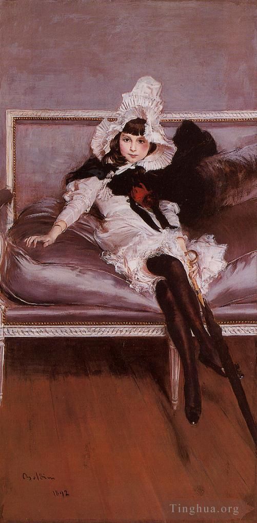 Giovanni Boldini Peinture à l'huile - Portrait de Giovinetta Errazuriz