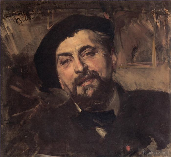 Giovanni Boldini Peinture à l'huile - Portrait de l'Artiste Ernest Ange Duez