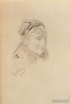 Giovanni Boldini œuvres - Portrait De Sarah Bernhardt