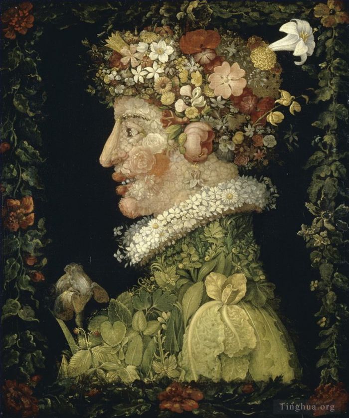 Giuseppe Arcimboldo Peinture à l'huile - Printemps 1573