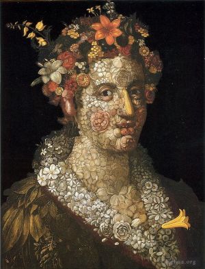 Giuseppe Arcimboldo œuvres - Femme florale