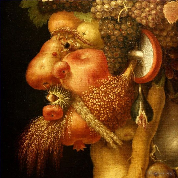 Giuseppe Arcimboldo Peinture à l'huile - Homme aux fruits