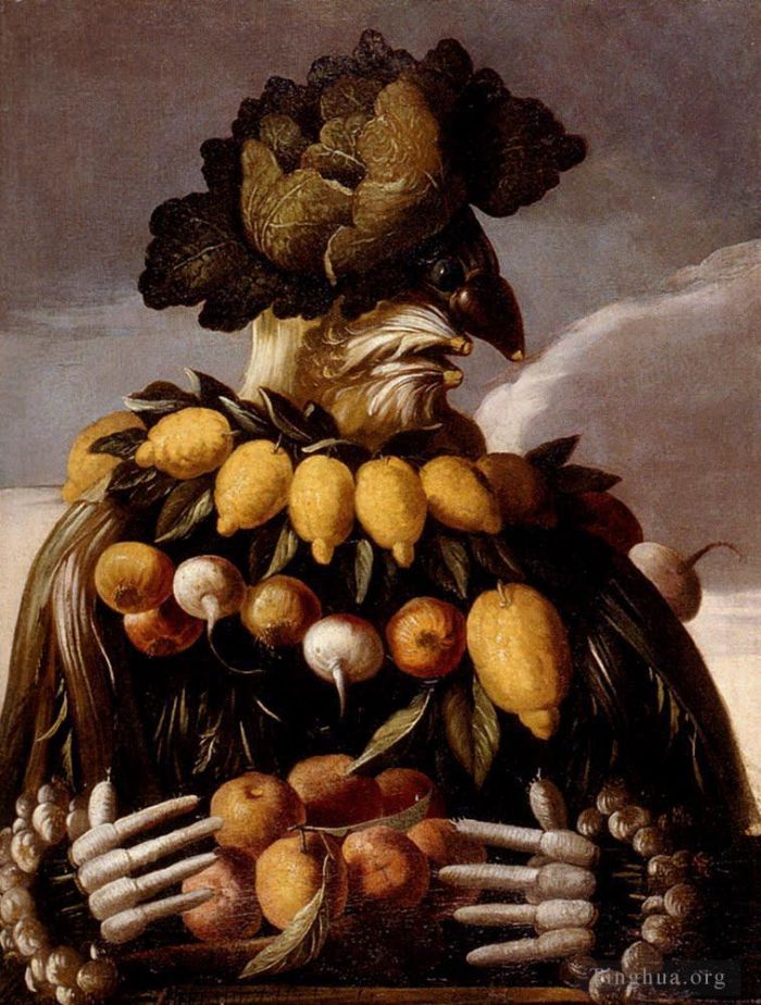 Giuseppe Arcimboldo Peinture à l'huile - Homme de fruits