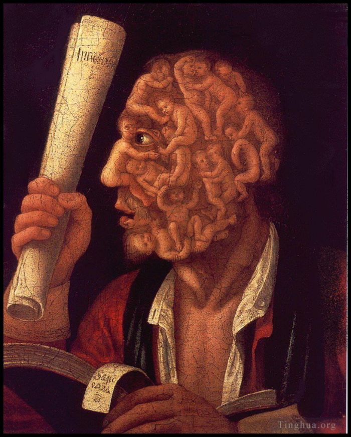 Giuseppe Arcimboldo Peinture à l'huile - Portrait d'Adam 1578