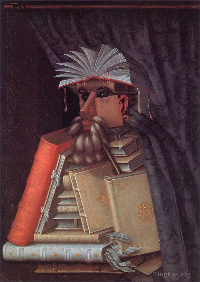 Giuseppe Arcimboldo Peinture à l'huile - Le bibliothécaire
