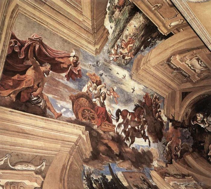 Guercino Peinture à l'huile - Aurore 1623