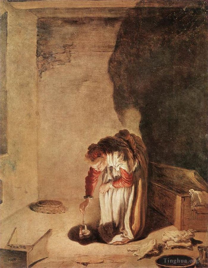 Guercino Peinture à l'huile - Parabole de la drachme perdue