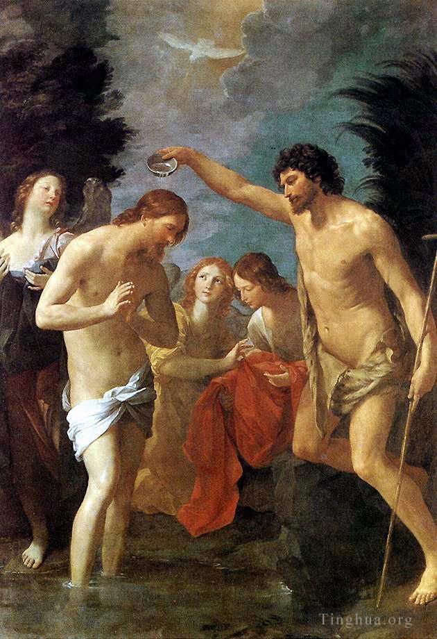 Guido Reni Peinture à l'huile - Baptême du Christ